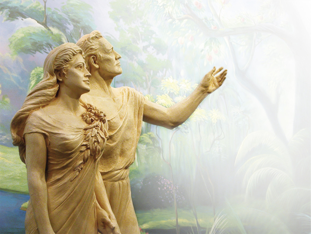 An illustration of Adam and Eve being cast out of the Garden, by Stock ... Adam and eve adam the ghost